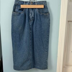 Classic Blue Denim Skirt